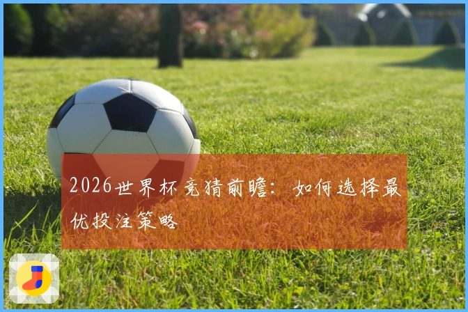 2026世界杯竞猜前瞻：如何选择最优投注策略