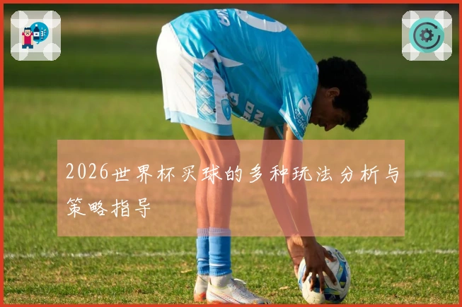 2026世界杯买球的多种玩法分析与策略指导